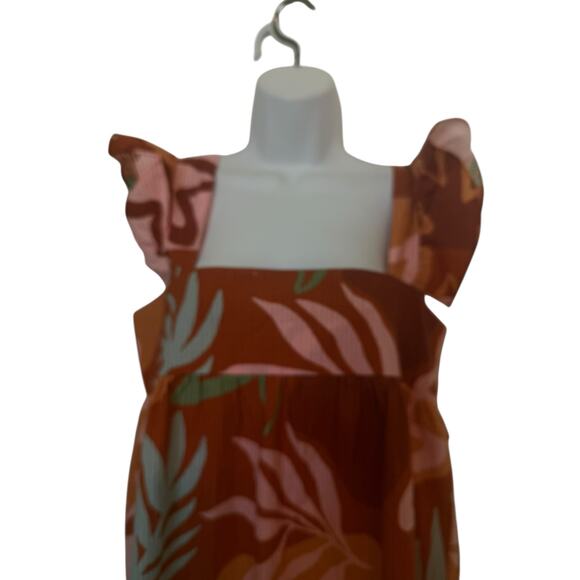 NWT Open Edit Nordstrom Slip On Dress MulticolorTropical  S - Picture 3 of 12